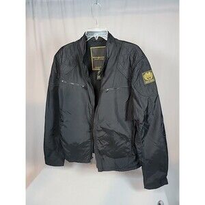 Vintage Denim Supply Ralph Lauren XL TG 60s Black Bomber Jacket Biker 1967 Logo